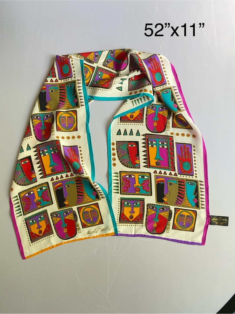 Vintage Laurel Burch Silk Scarf for the Honey Collection